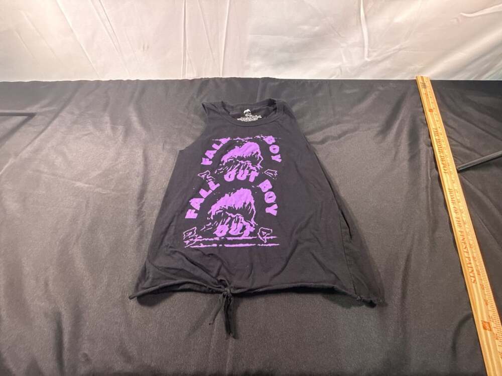 Fall Out Boy MANIA Wave Tie-Front Girls Tank Top
